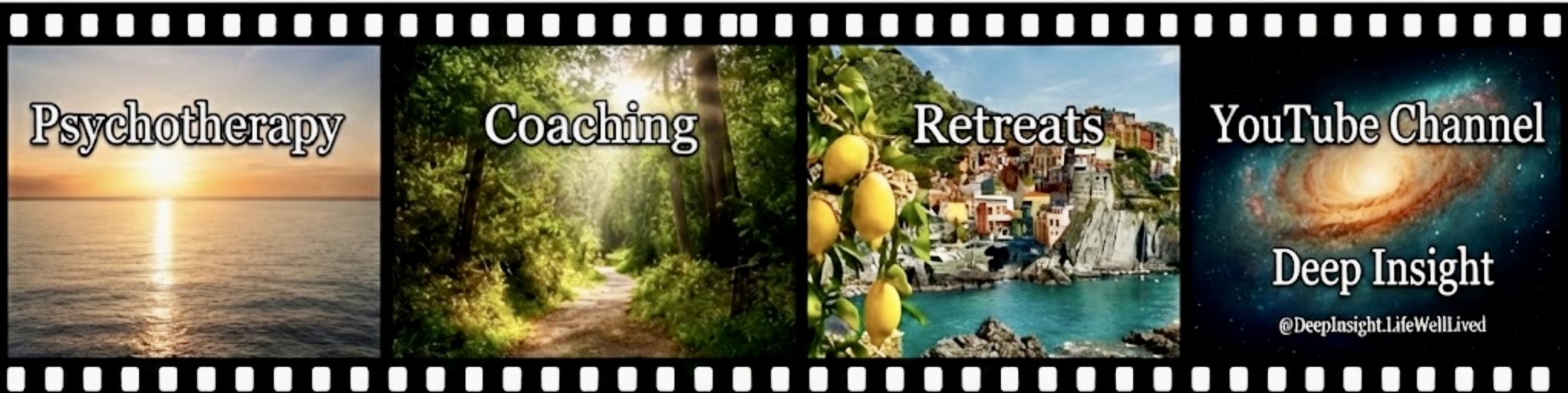 Film strip representing the journey of transformation and shared knowledge